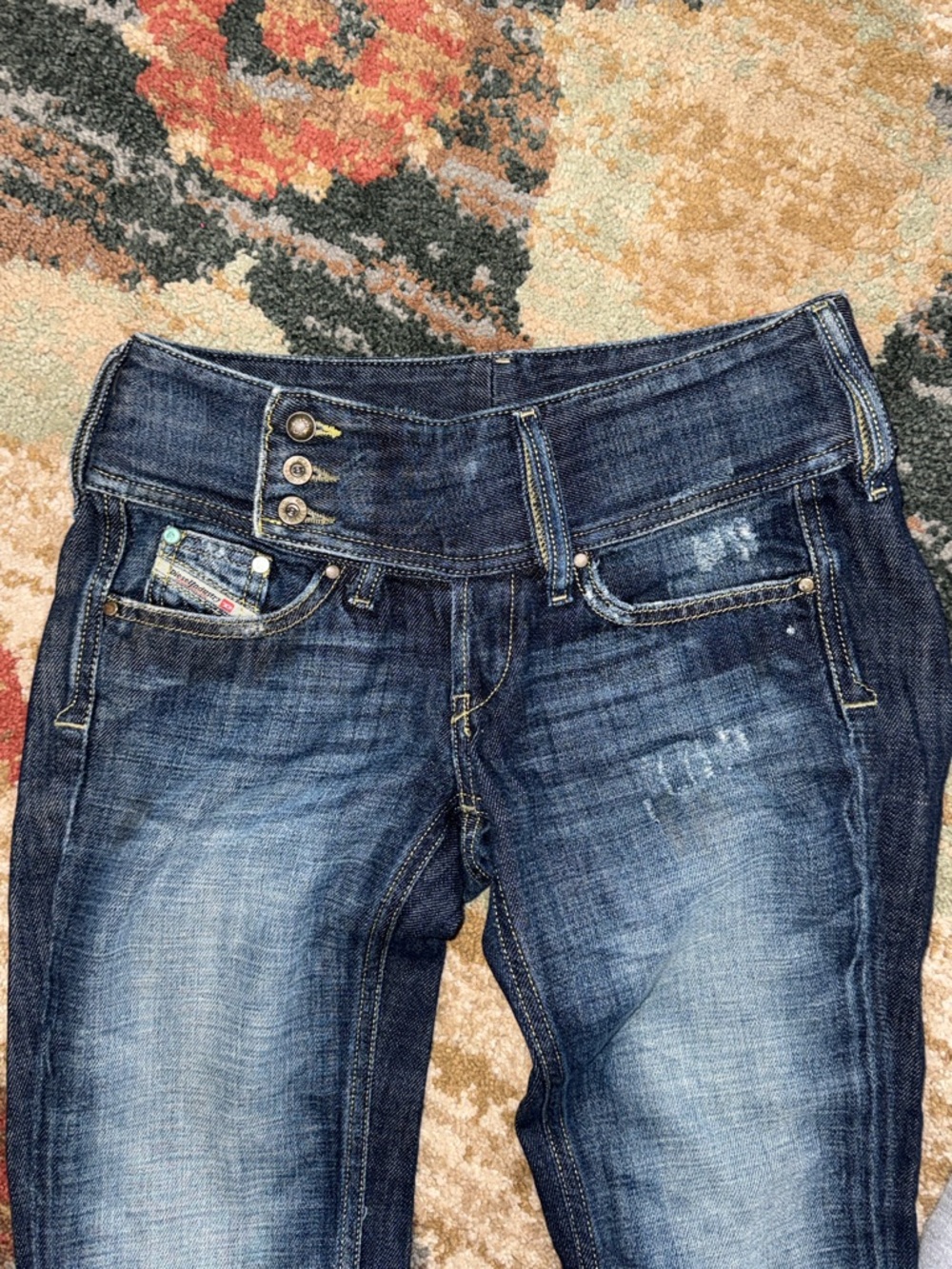 Diesel Dark Blue Women's boot cut Jeans - Picture 8 of 10